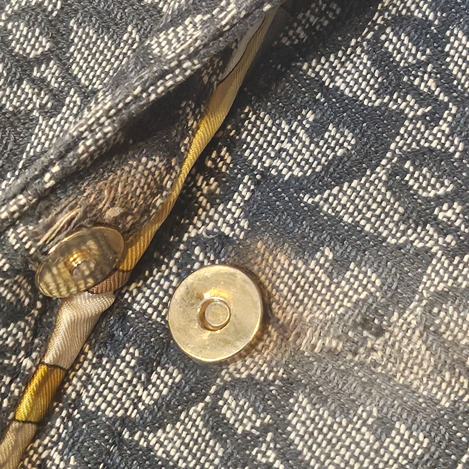 Christian Dior  Monogram Saddle Bag Blue