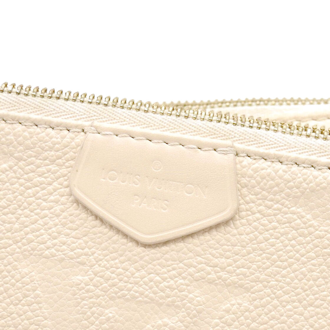 Louis Vuitton  Empreinte Monogram Giant Multi Pochette Accessories Cream