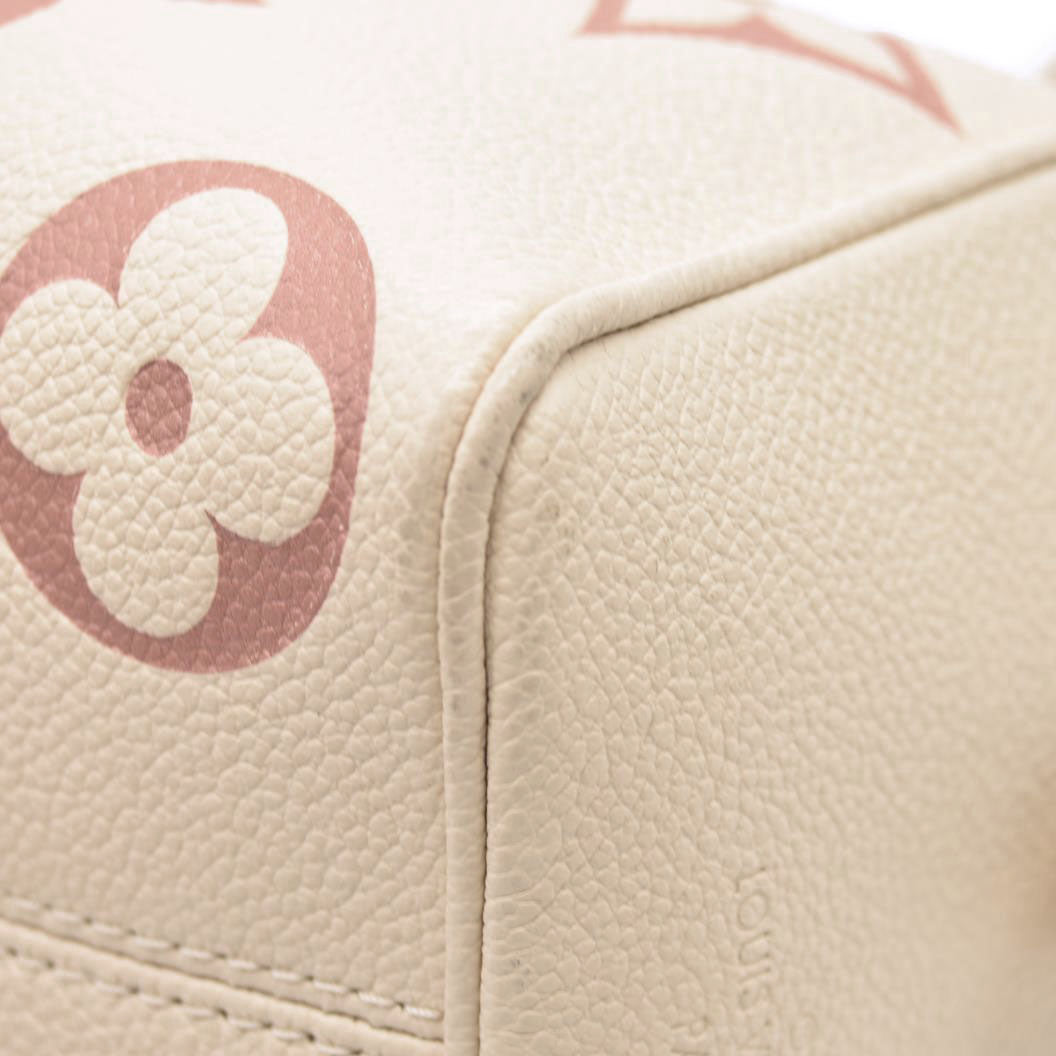 Louis Vuitton Empreinte Monogram Giant Speedy Bandouliere 20 Creme Rose Trianon RFID