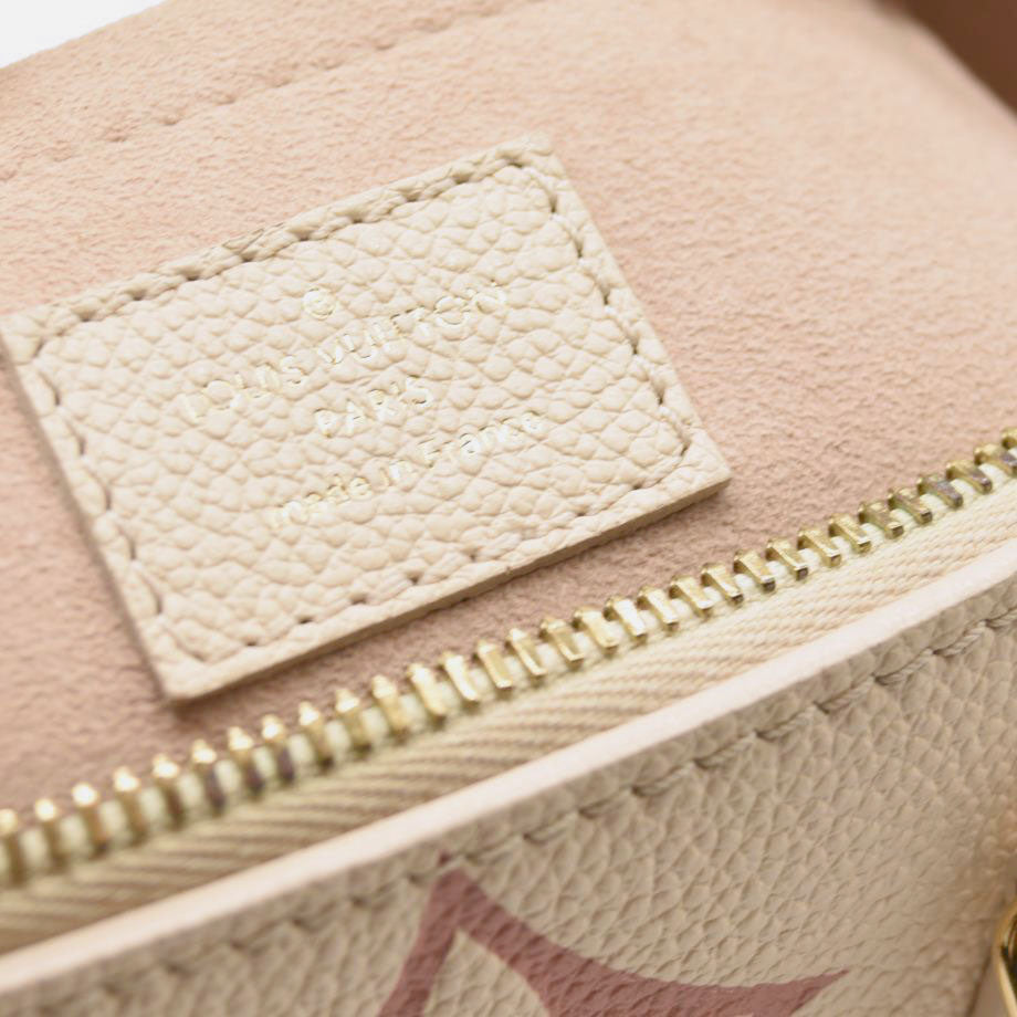 Louis Vuitton Empreinte Monogram Giant Speedy Bandouliere 20 Creme Rose Trianon RFID