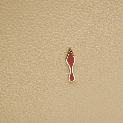 Christian Louboutin Women's Natural Medium Paloma Studded Leather Satchel