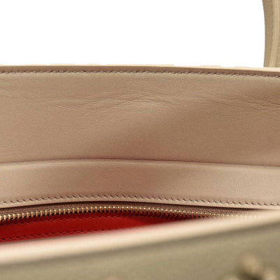 Christian Louboutin Women's Natural Medium Paloma Studded Leather Satchel