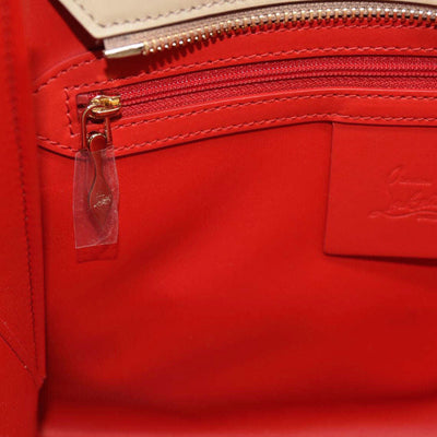 Christian Louboutin Women's Natural Medium Paloma Studded Leather Satchel