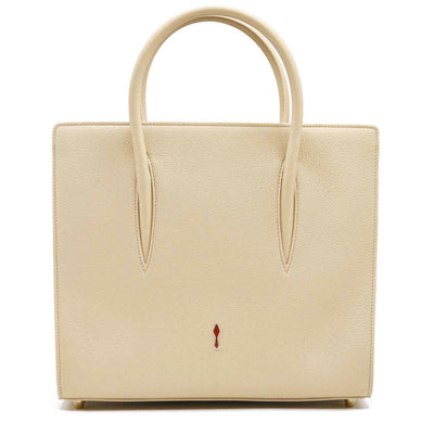 Christian Louboutin Women's Natural Medium Paloma Studded Leather Satchel