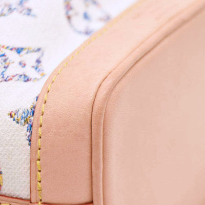 Louis Vuitton Monogram Jacquard -Tweed Nano Noé Multicolor White