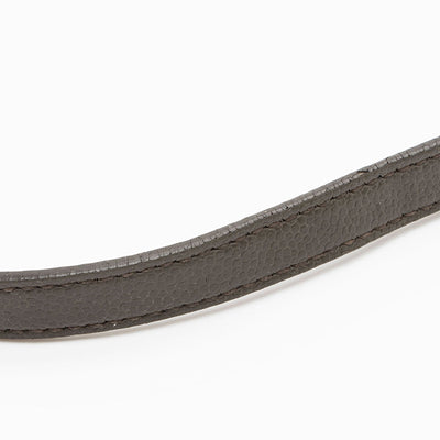 SAINT LAURENT Grain De Poudre Matelasse Chevron Monogram Chain Wallet Fog