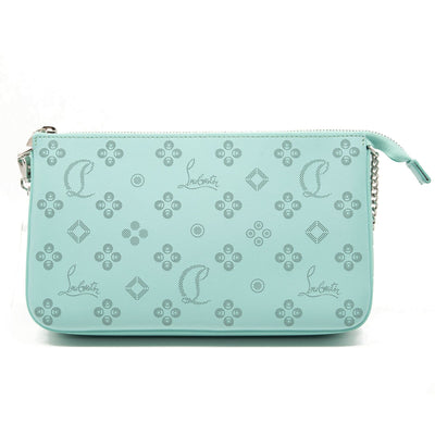NEW Christian Louboutin Loubila Loubinthesky Laser Perforated Leather Pouch Bermuda
