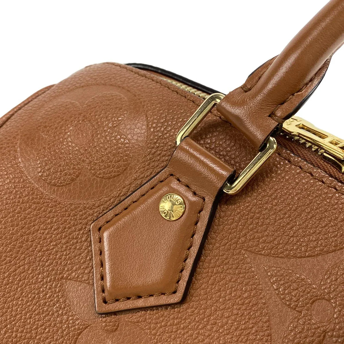 PRE-ORDER  Louis Vuitton  Empreinte Monogram Giant Speedy Bandouliere 25 Cognac RFID