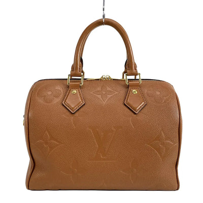 PRE-ORDER  Louis Vuitton  Empreinte Monogram Giant Speedy Bandouliere 25 Cognac RFID