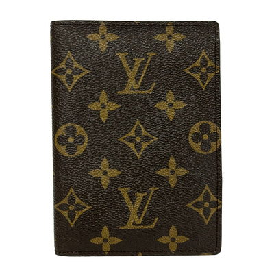 $400 1997 LOUIS VUITTON Couverture Passport Monogram Accessory Case M60180 MI0937