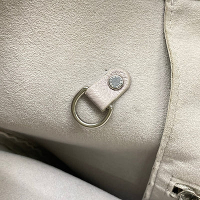 $3050 Louis Vuitton Neverfull MM Empreinte Grey Brume RFID with Pouch 10021314
