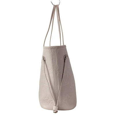 $3050 Louis Vuitton Neverfull MM Empreinte Grey Brume RFID with Pouch 10021314