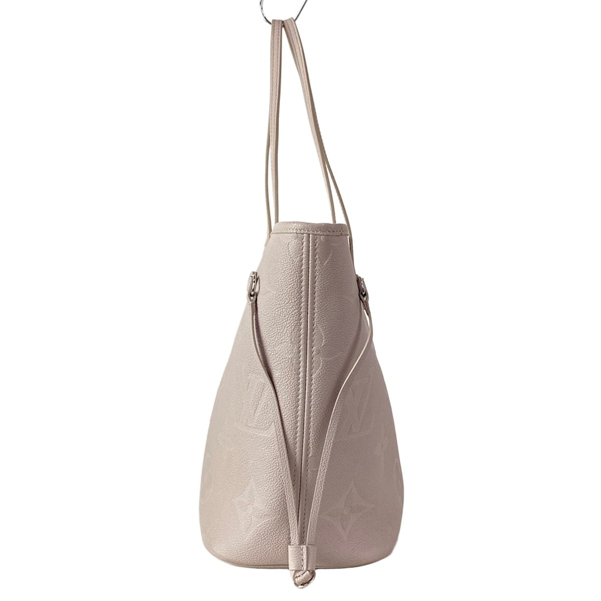 $3050 Louis Vuitton Neverfull MM Empreinte Grey Brume RFID with Pouch 10021314