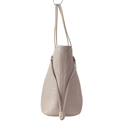 $3050 Louis Vuitton Neverfull MM Empreinte Grey Brume RFID with Pouch 10021314