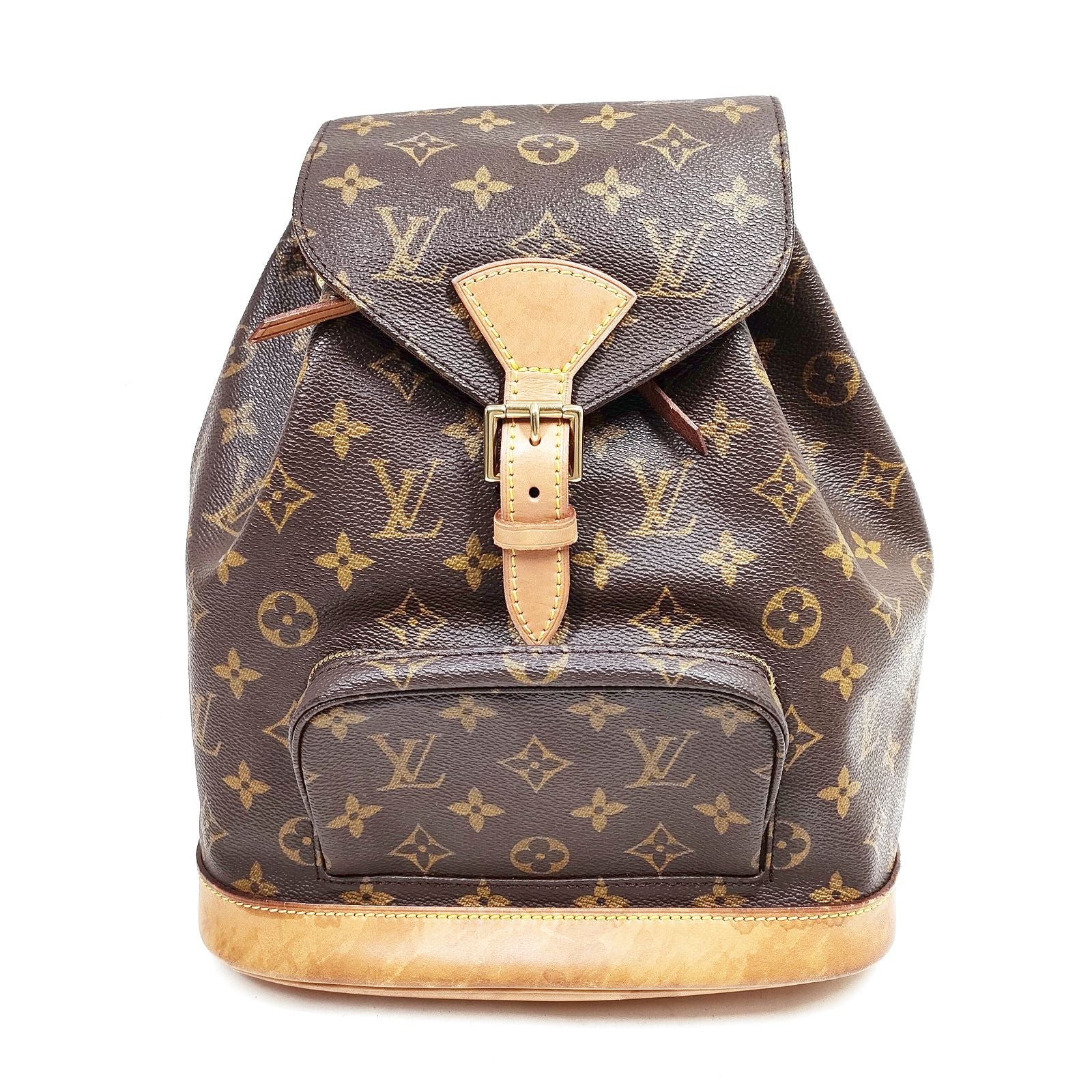 Louis Vuitton LV BackPack Bag Montsouris MM Brown Monogram