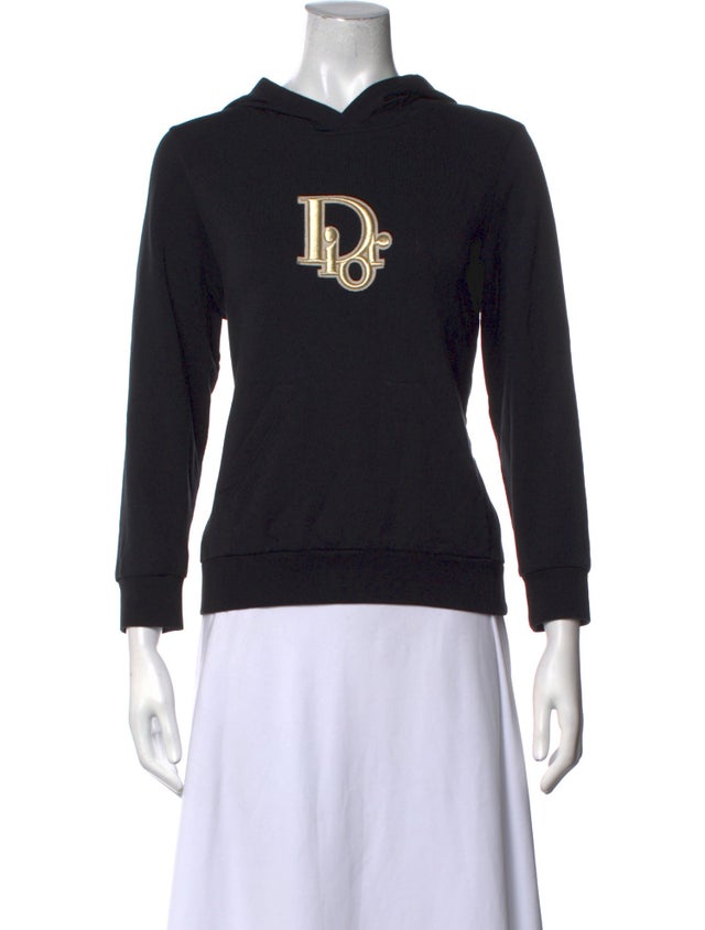 $870 Dior Hoodie Black Cotton Kids Size 12