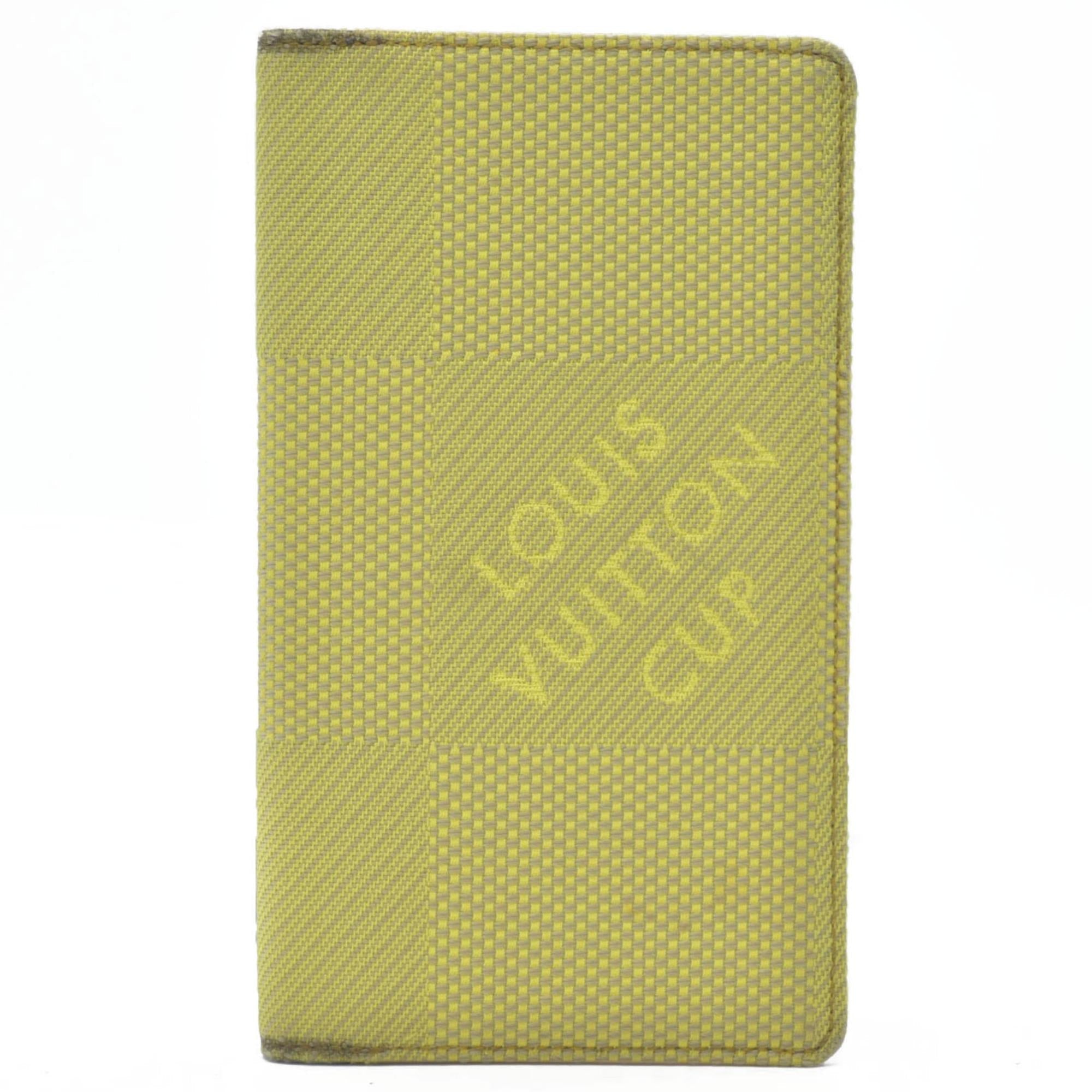 $510 Louis Vuitton  Damier Geant Americas Cup Card Holder Wallet Yellow