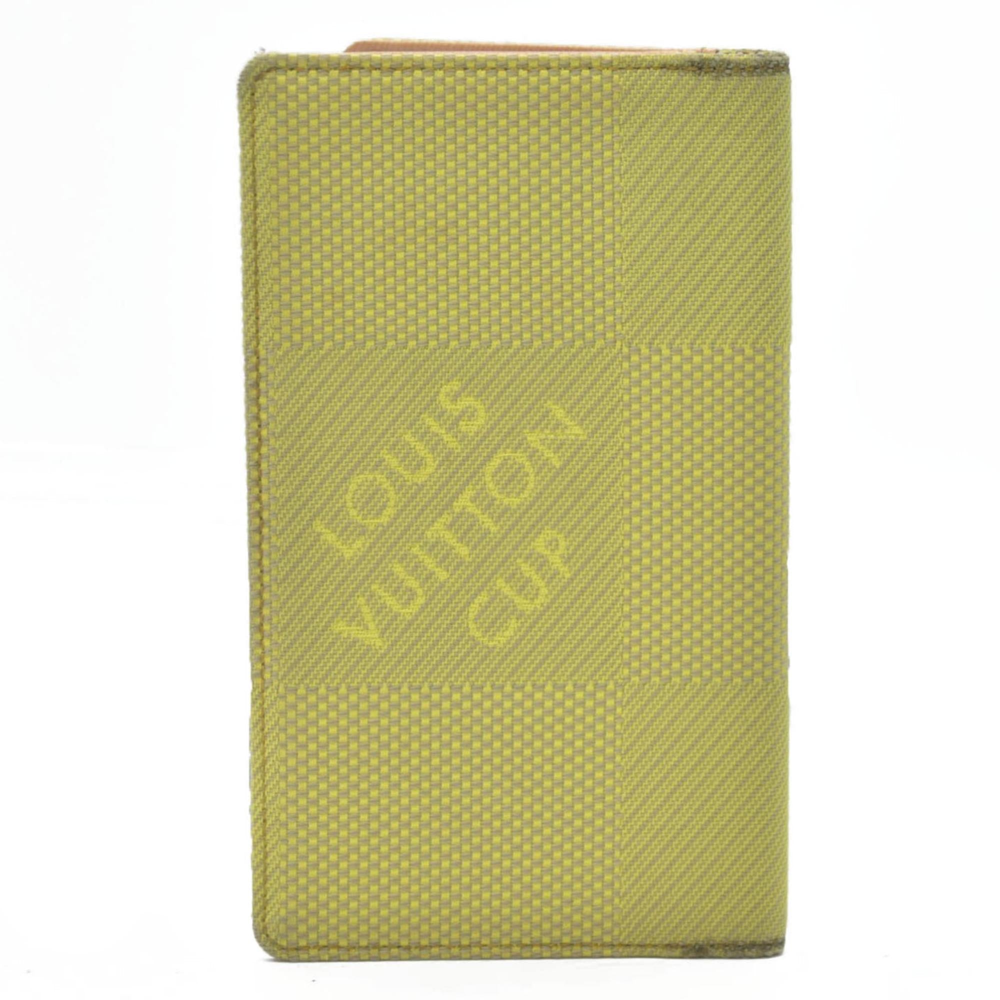 $510 Louis Vuitton  Damier Geant Americas Cup Card Holder Wallet Yellow