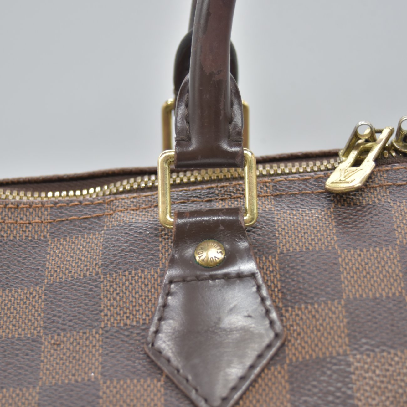 $2040 2012 Louis Vuitton Bandouliere Speedy 30 Damier Ebene SP2182