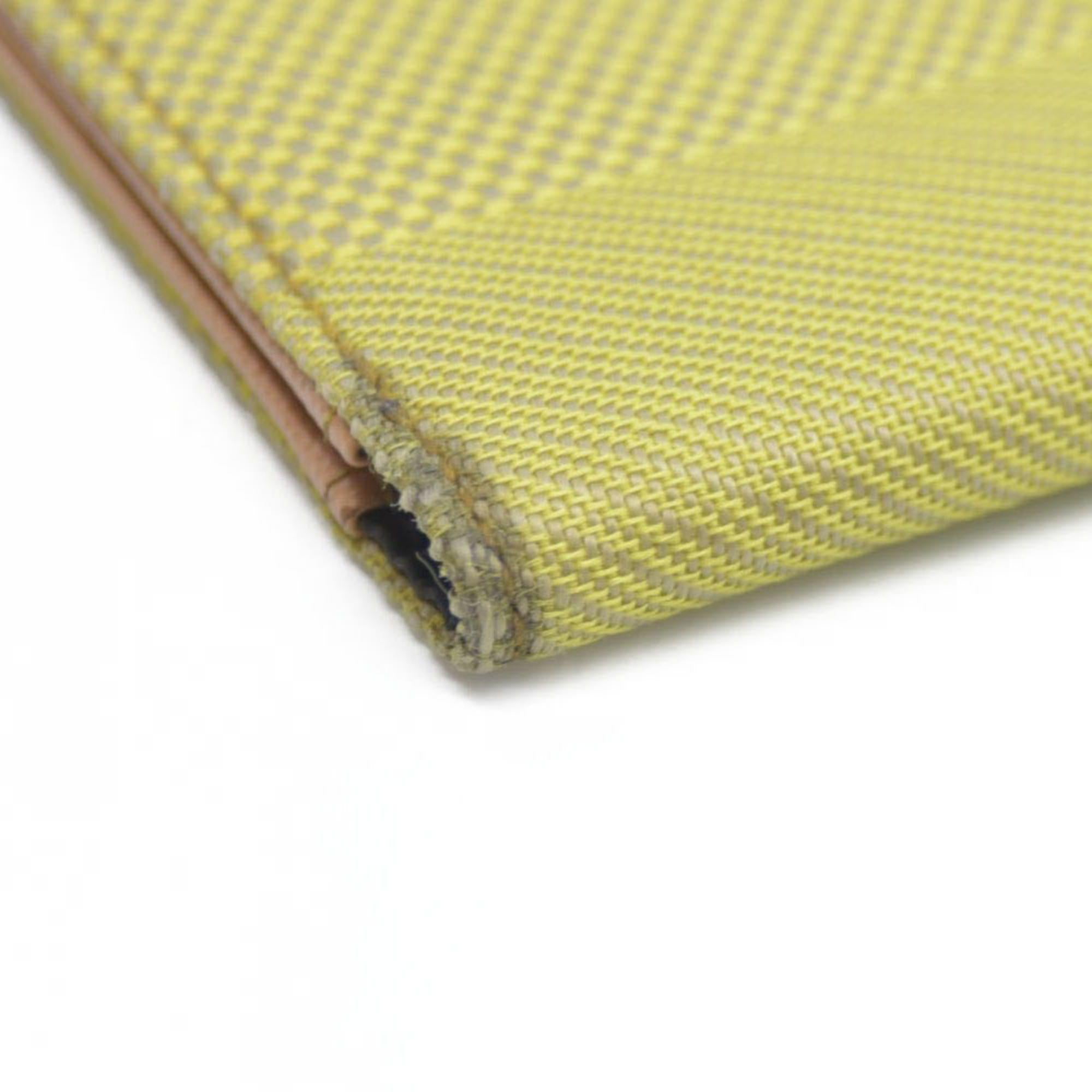 $510 Louis Vuitton  Damier Geant Americas Cup Card Holder Wallet Yellow