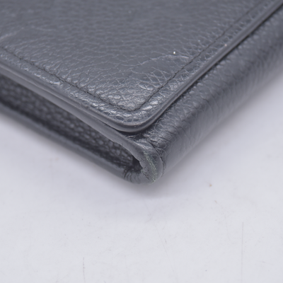$480 2016 Louis Vuitton Empreinte Business Card Holder Black CA1196