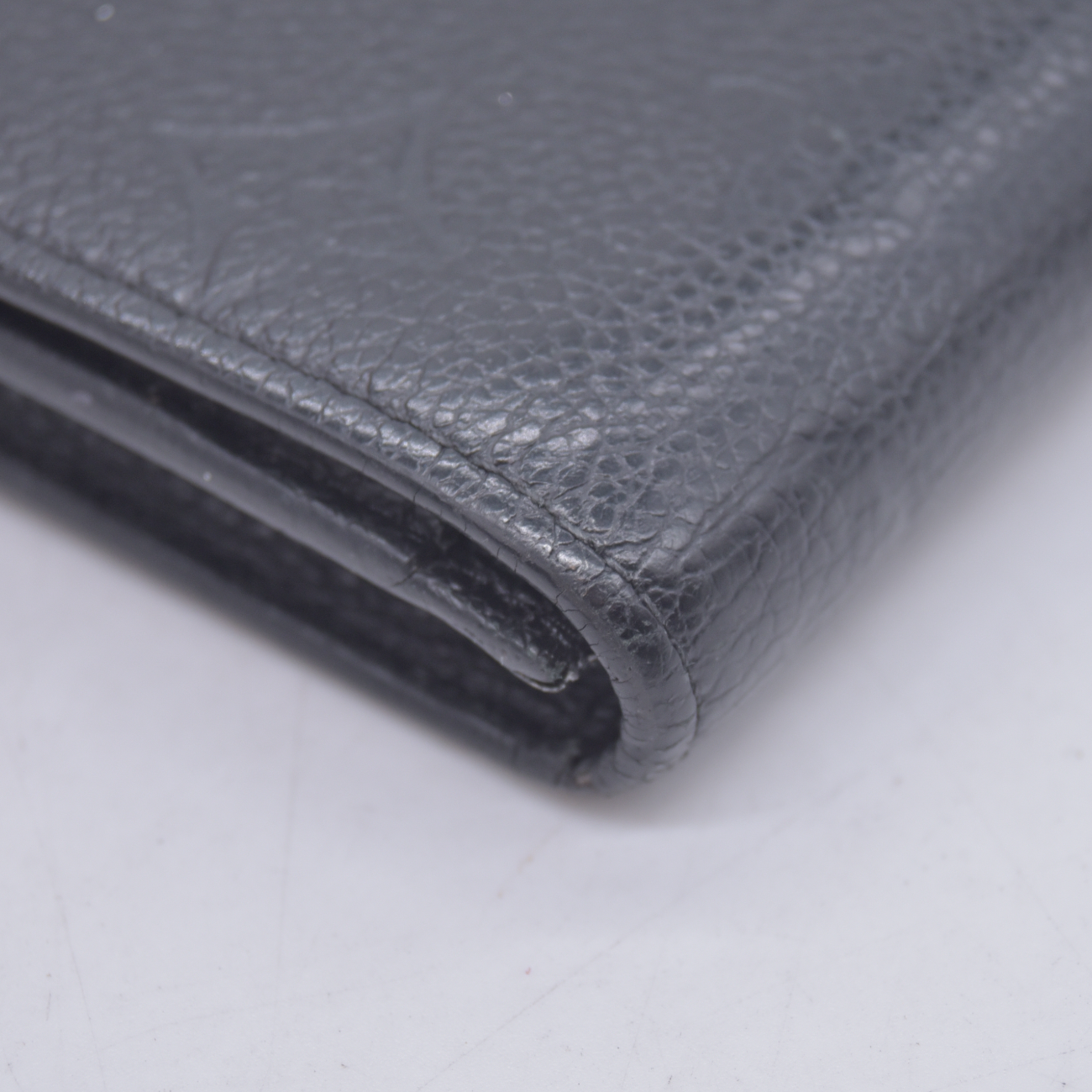 $480 2016 Louis Vuitton Empreinte Business Card Holder Black CA1196