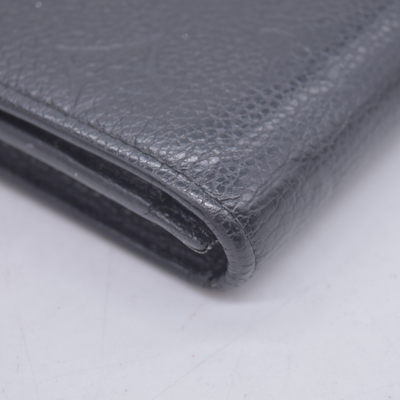 $480 2016 Louis Vuitton Empreinte Business Card Holder Black CA1196