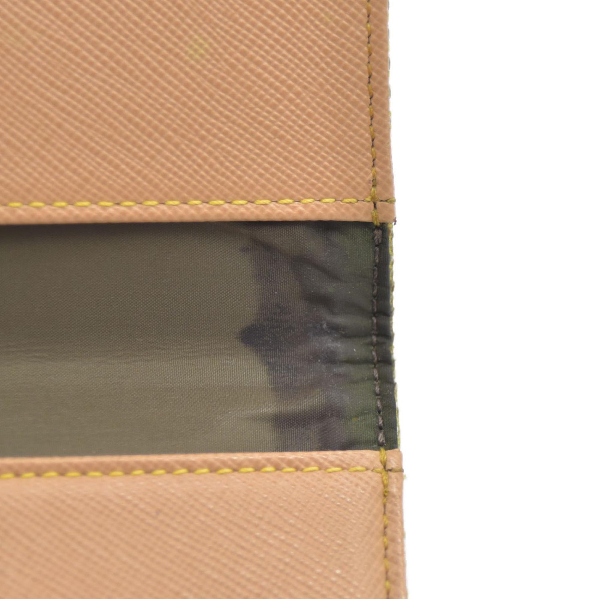 $510 Louis Vuitton  Damier Geant Americas Cup Card Holder Wallet Yellow