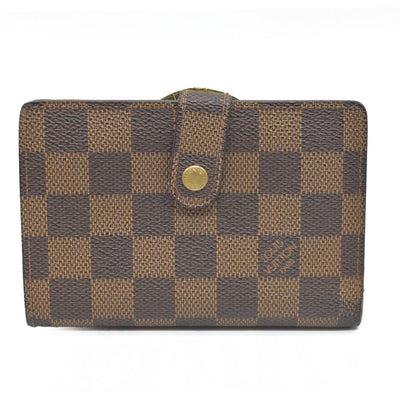 $675 Louis Vuitton Damier Porte Monnaie Billets Viennois Bifold Wallet MI1926