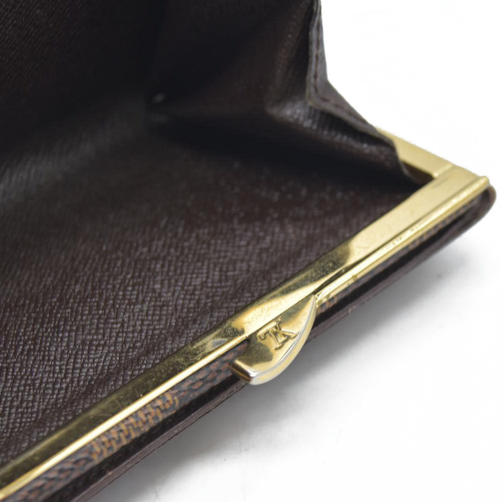$675 Louis Vuitton Damier Porte Monnaie Billets Viennois Bifold Wallet MI1926