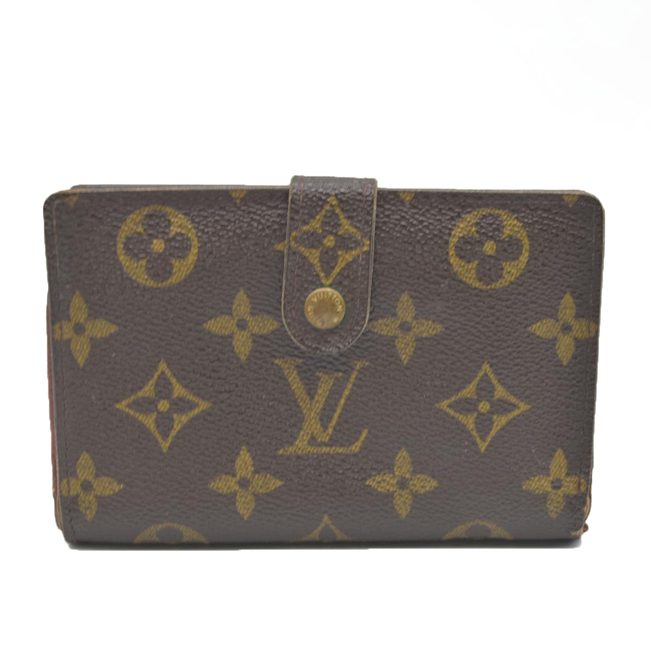 $675  Louis Vuitton Monogram Porte Monnaie Billets Viennois Bifold Wallet TH0041