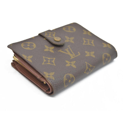 $675  Louis Vuitton Monogram Porte Monnaie Billets Viennois Bifold Wallet TH0041