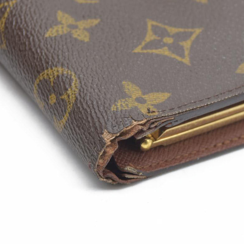 $675  Louis Vuitton Monogram Porte Monnaie Billets Viennois Bifold Wallet TH0041