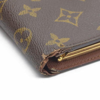 $675  Louis Vuitton Monogram Porte Monnaie Billets Viennois Bifold Wallet TH0041