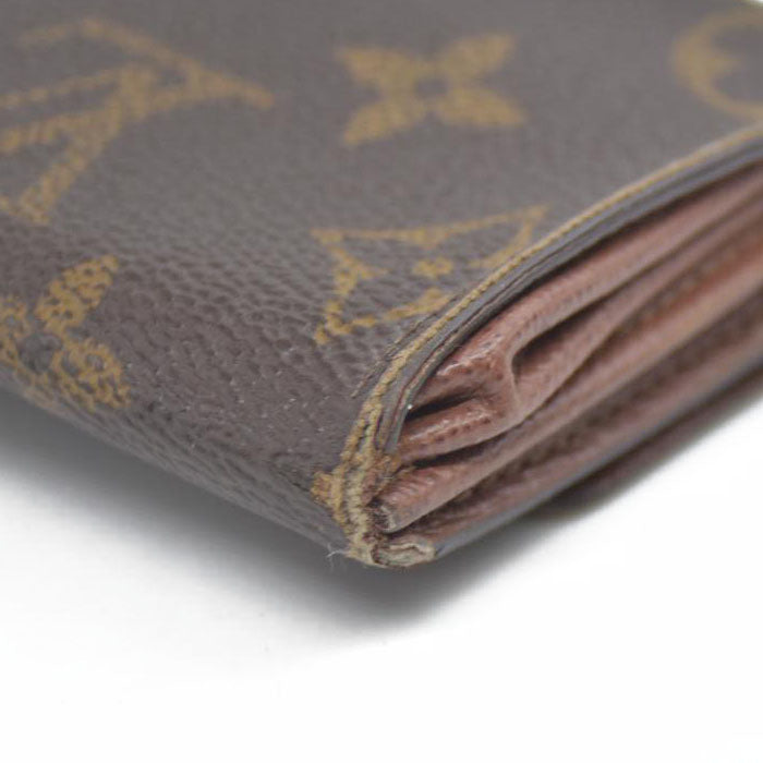 Louis Vuitton $430 Monogram Porte Monnaie Plat Coin Purse Wallet MI1027