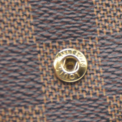 $605 Louis Vuitton Damier Ebene Victorine Wallet Rose Ballerine