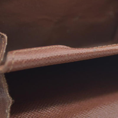 Louis Vuitton $430 Monogram Porte Monnaie Plat Coin Purse Wallet MI1027