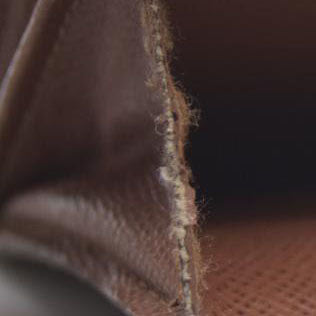 Louis Vuitton $430 Monogram Porte Monnaie Plat Coin Purse Wallet MI1027