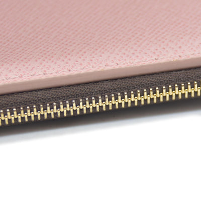 $605 Louis Vuitton Damier Ebene Victorine Wallet Rose Ballerine