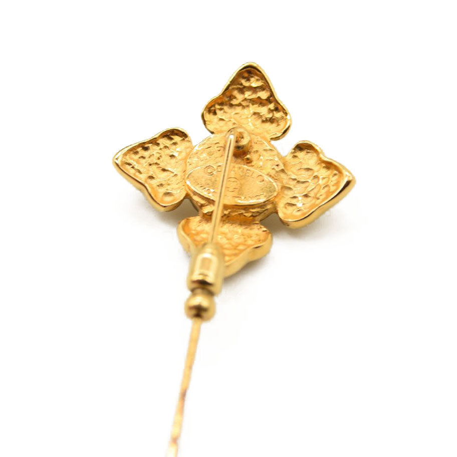 Chanel Vintage Pearl Pin Brooch Gold