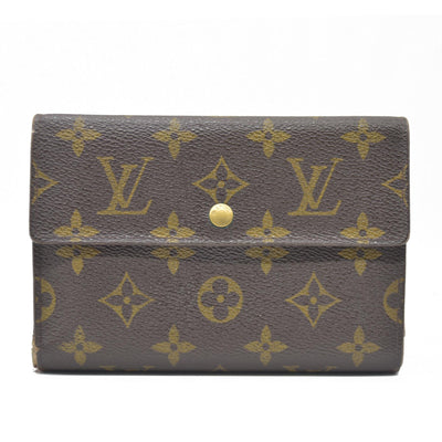 $610 LOUIS VUITTON Monogram Alexandra Trifold Wallet SP0090