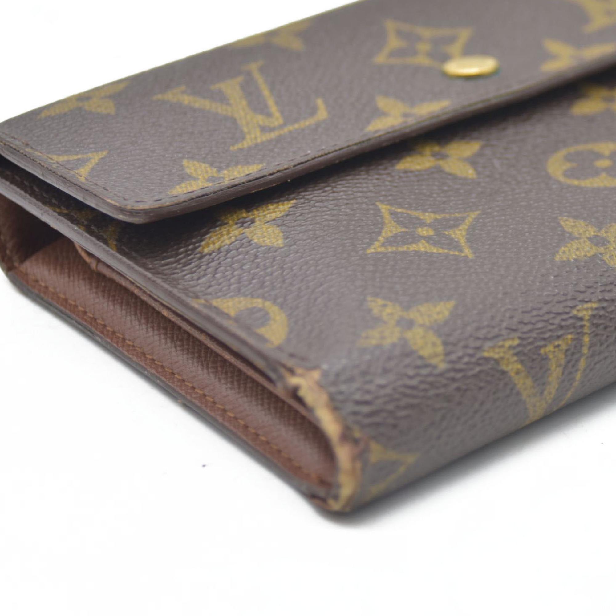 $610 LOUIS VUITTON Monogram Alexandra Trifold Wallet SP0090