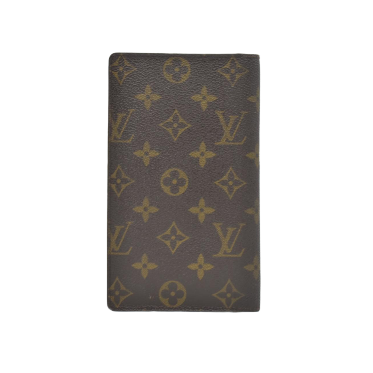 $450 2001 Louis Vuitton Monogram Checkbook Holder Case Wallet CA0041 CONSIGNMENT