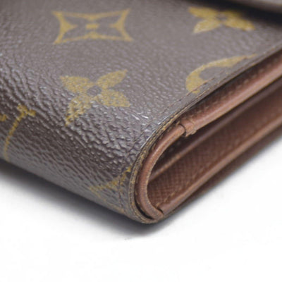 $610 LOUIS VUITTON Monogram Alexandra Trifold Wallet SP0090