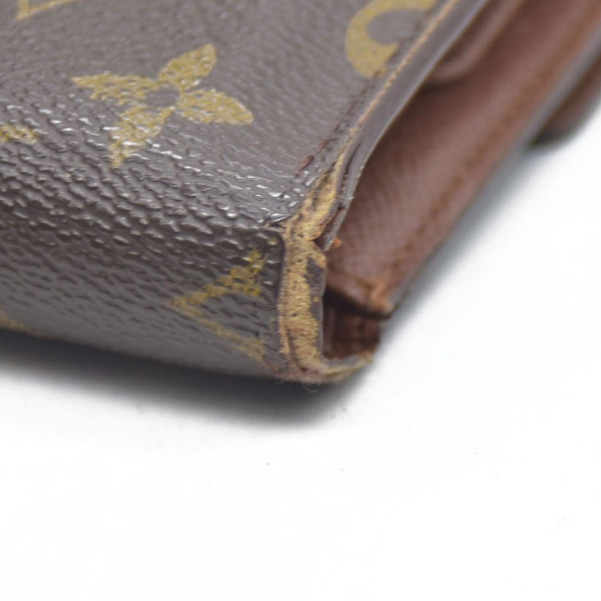 $610 LOUIS VUITTON Monogram Alexandra Trifold Wallet SP0090