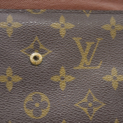 $610 LOUIS VUITTON Monogram Alexandra Trifold Wallet SP0090