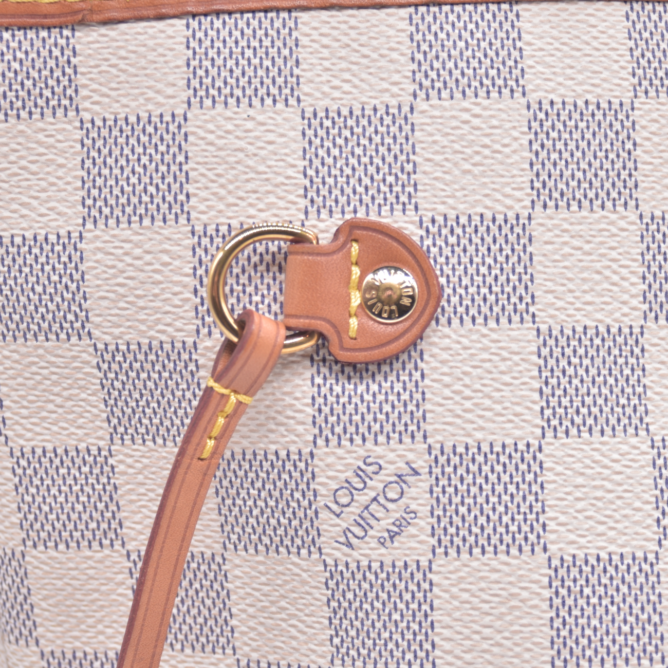 $2240 2019 Louis Vuitton Damier Azur Neo Neverfull MM Rose Ballerine FL0169