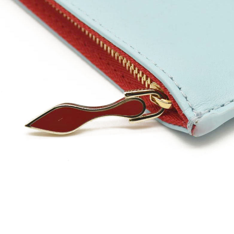 CHRISTIAN LOUBOUTIN NAPPA EMBOSSED EAST WEST CABATA TOTE MINERAL