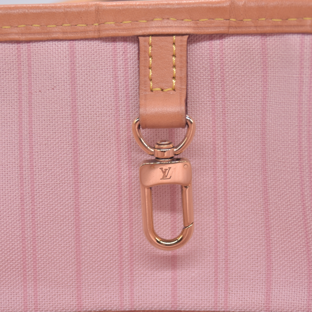 $2240 2019 Louis Vuitton Damier Azur Neo Neverfull MM Rose Ballerine FL0169