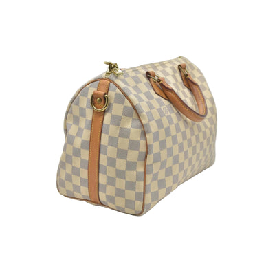 $1980 Louis Vuitton Damier Azur Speedy Bandouliere 30 SP2174